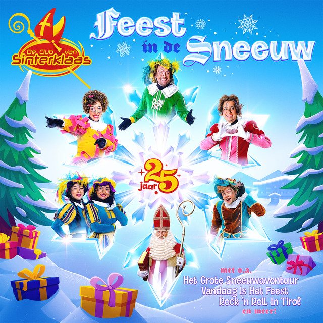 Albumcover – Feest in de Sneeuw – De Club van Sinterklaas