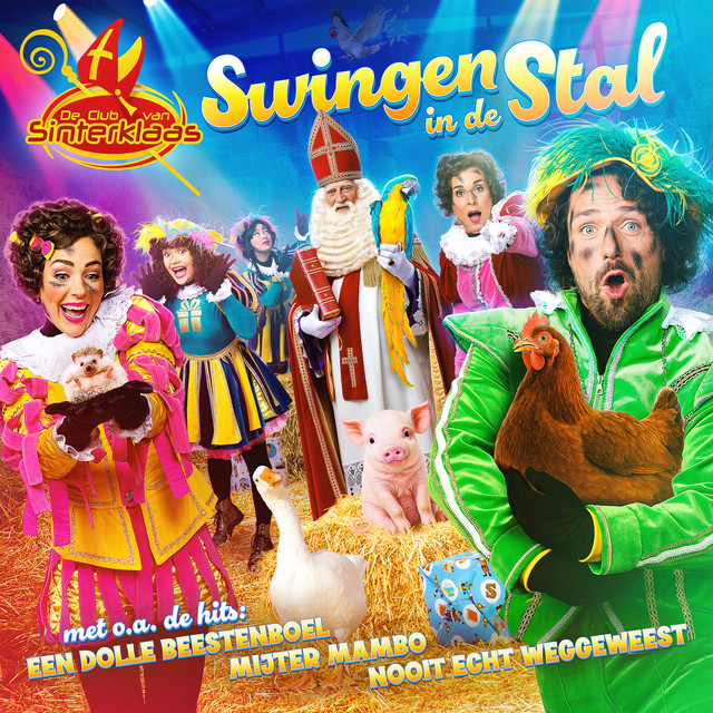 Albumcover – Swingen in de Stal – De Club van Sinterklaas