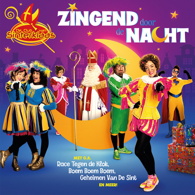 Albumcover – Zingend Door De Nacht – De Club van Sinterklaas