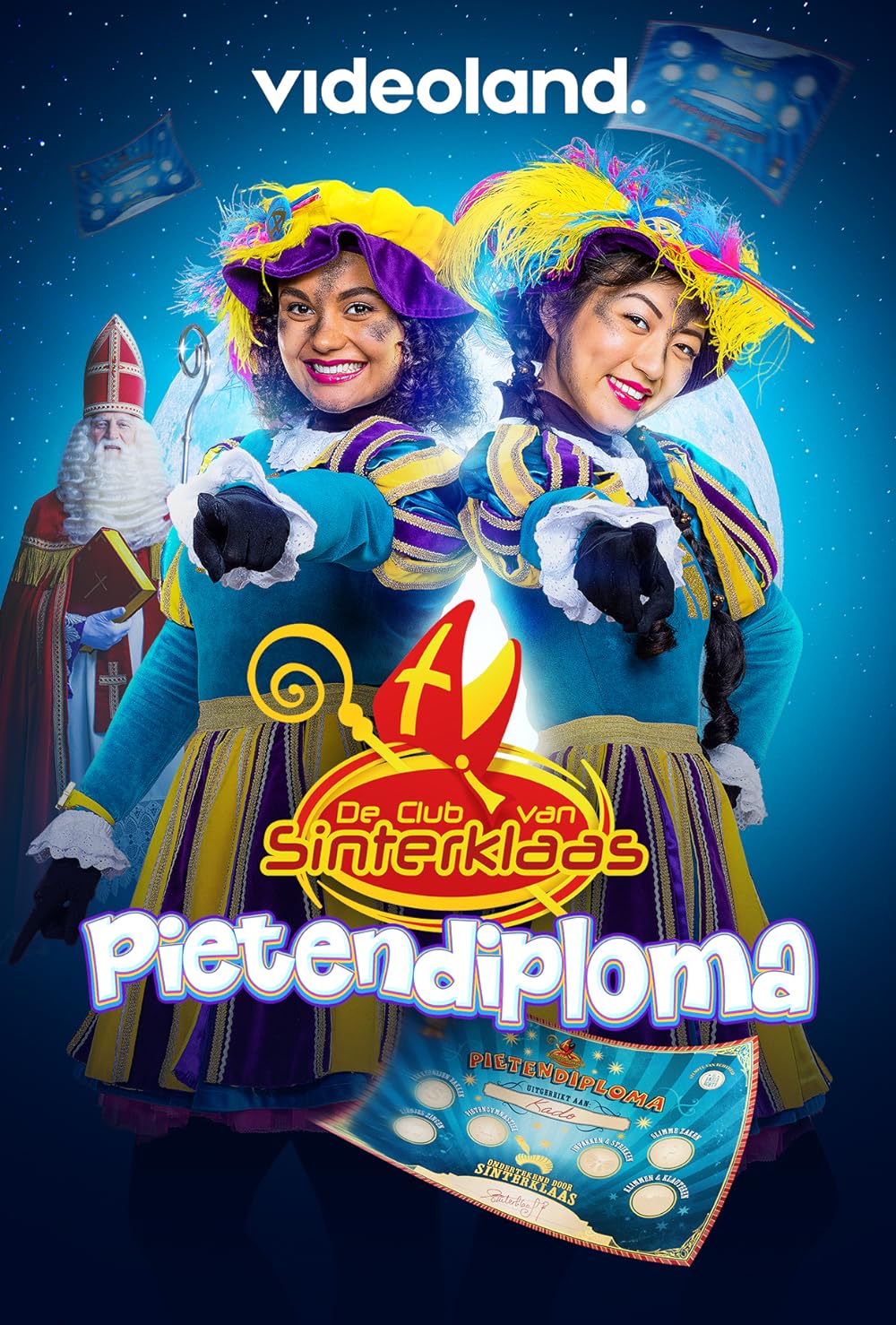 Poster Pietendiploma, De Club van Sinterklaas Videoland-serie (2021)